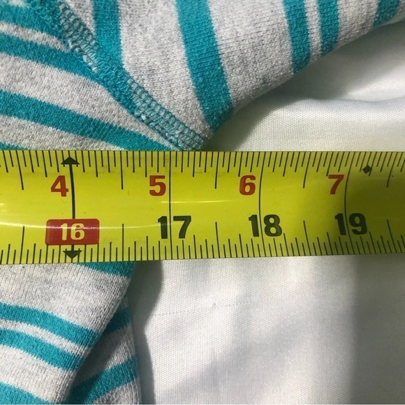 Lululemon teal and light grey striped scuba hoodie  (4) - Picture 10 of 11